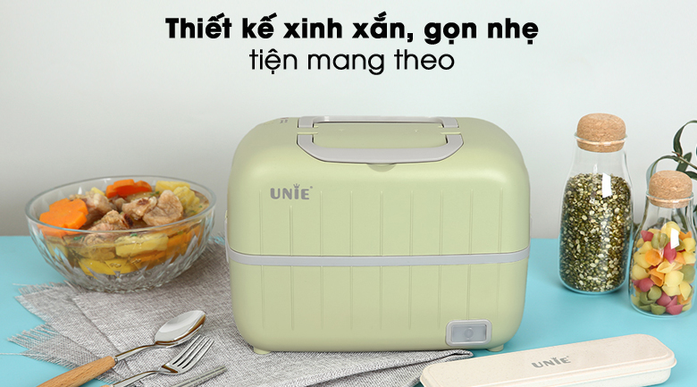 Gọn gàng, tiện lợi - Hộp cơm điện Unie UV