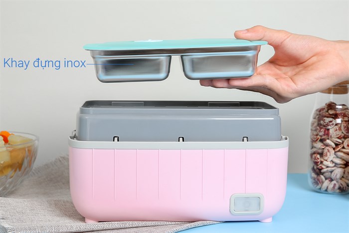 Hộp cơm điện Unie UV P1 Màu Hồng
