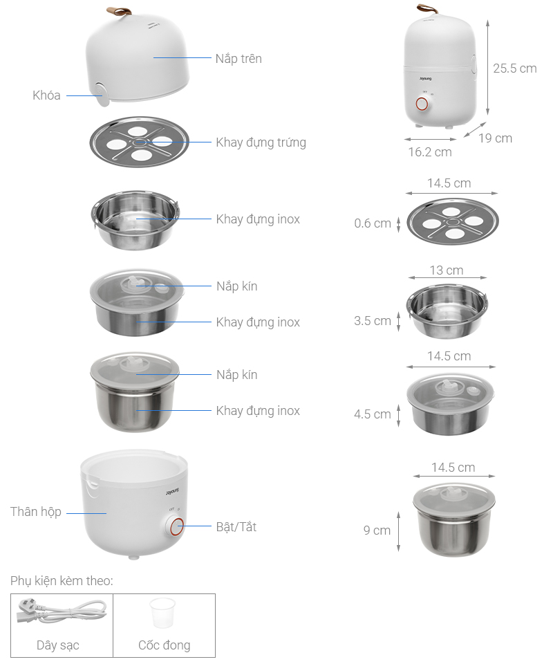 Hộp cơm điện Joyoung F-20Z602B