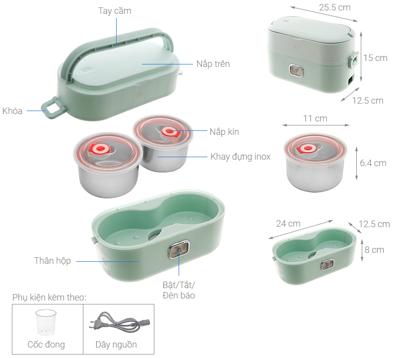 Hộp cơm điện Mishio MK-317
