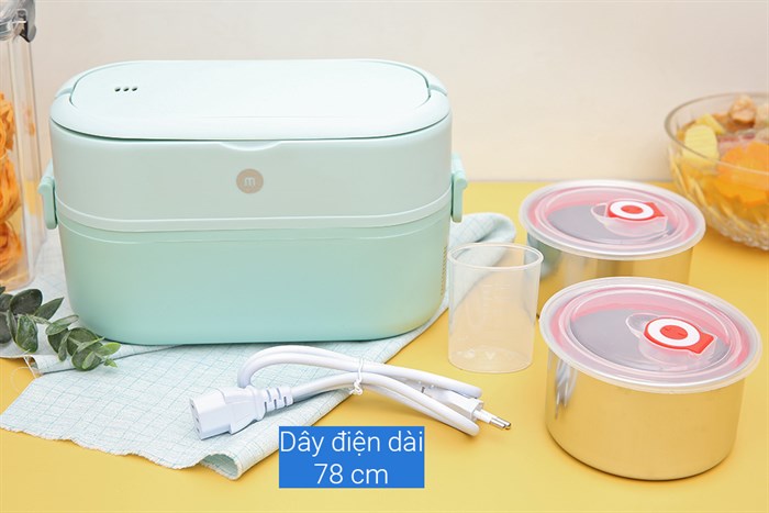 Hộp cơm điện Mishio MK-317 Màu Xanh mint