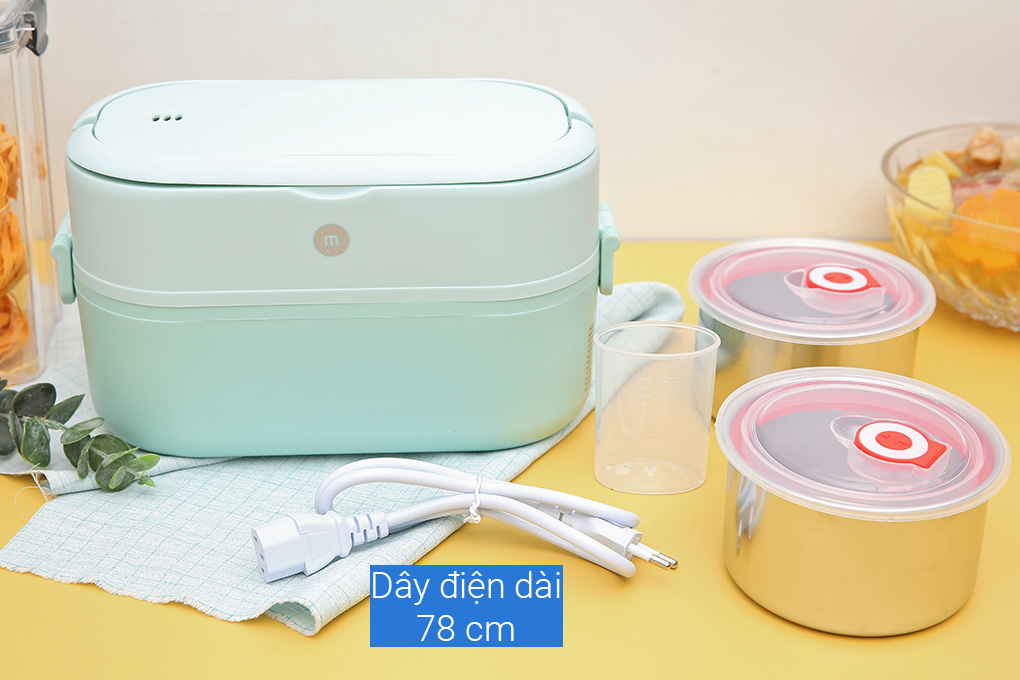 Hộp cơm điện Mishio MK-317 Màu Xanh mint