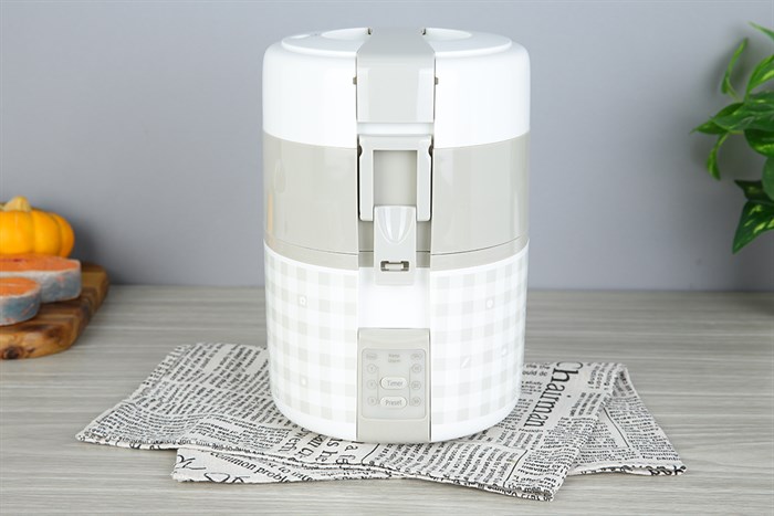 Hộp cơm điện Lock&Lock EJR216 Màu Trắng - Xám