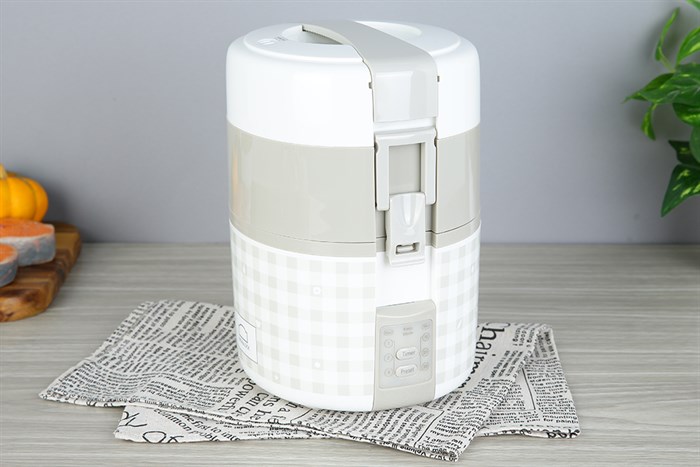 Hộp cơm điện Lock&Lock EJR216 Màu Trắng - Xám