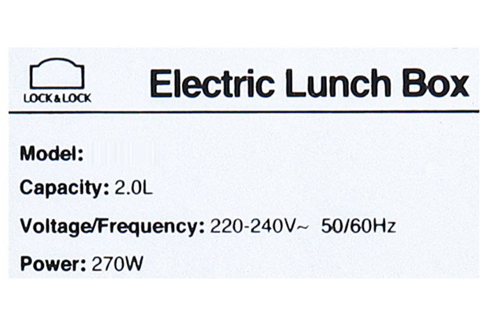 Hộp cơm điện Lock&Lock EJR216 Màu Trắng - Xám