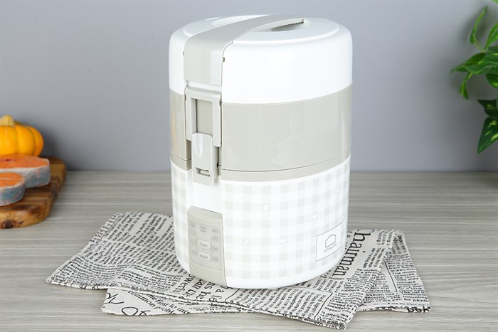 Hộp cơm điện Lock&Lock EJR216 Màu Trắng - Xám