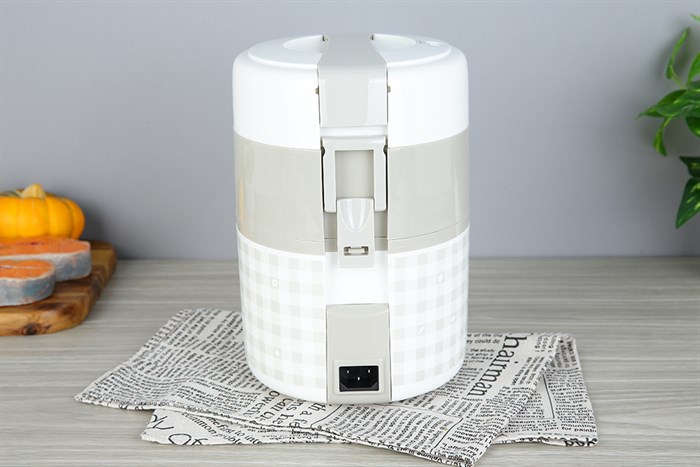 Hộp cơm điện Lock&Lock EJR216 Màu Trắng - Xám