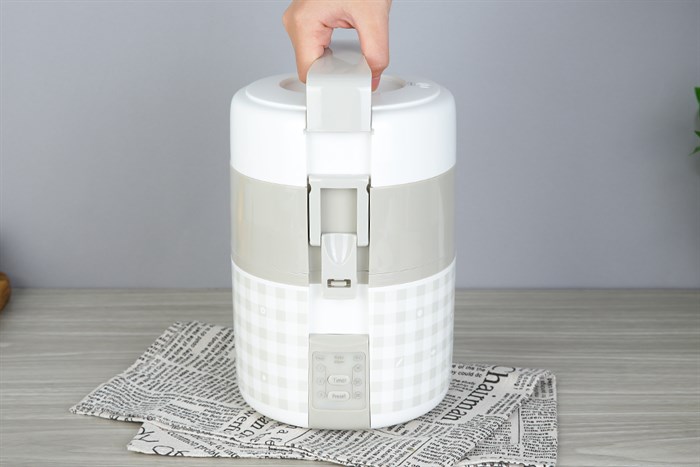 Hộp cơm điện Lock&Lock EJR216 Màu Trắng - Xám