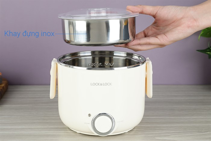 Hộp cơm điện Lock&Lock EJR226IVY Màu Màu be