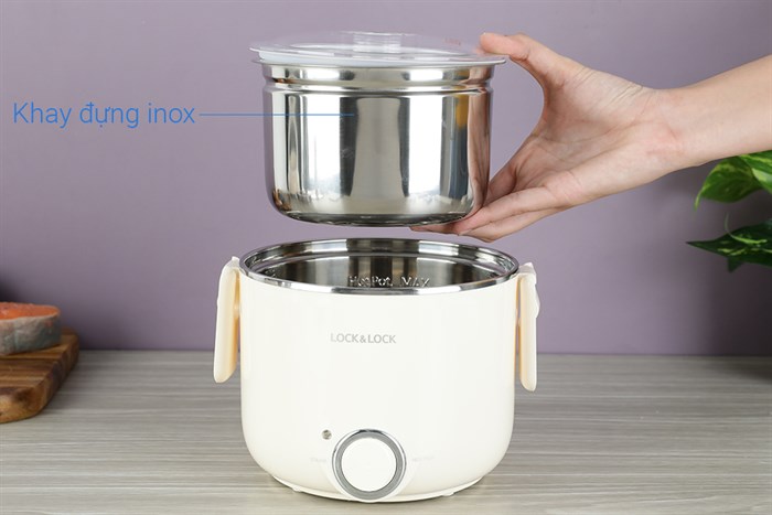 Hộp cơm điện Lock&Lock EJR226IVY Màu Màu be