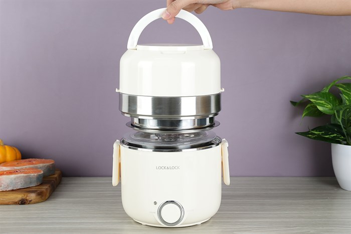 Hộp cơm điện Lock&Lock EJR226IVY Màu Màu be