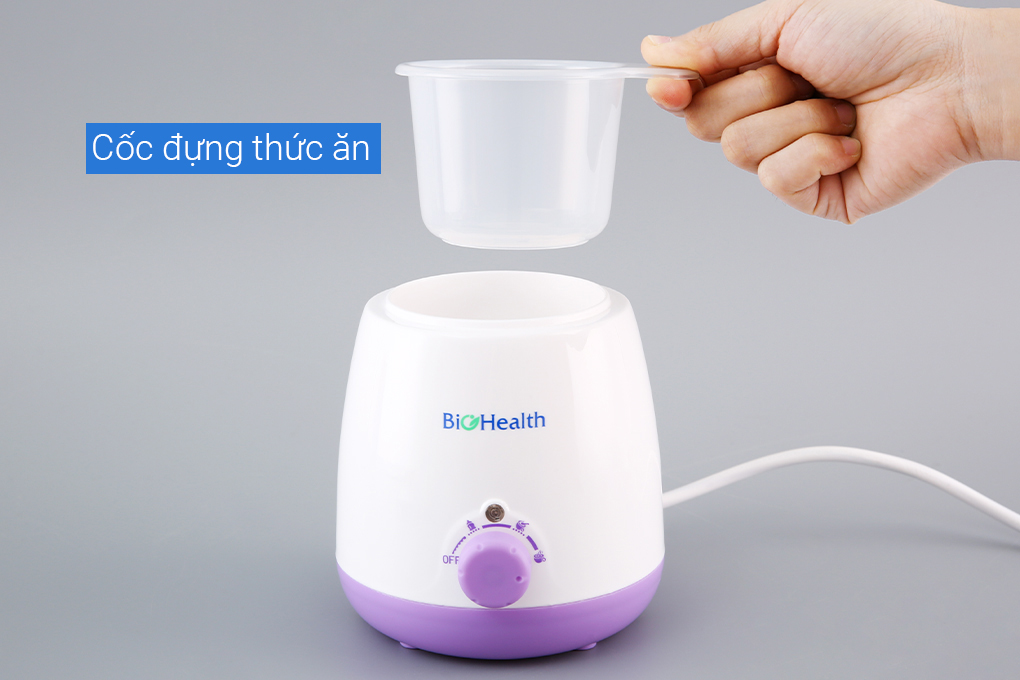 Máy hâm sữa đơn BioHealth BH8110 Màu Trắng - Tím