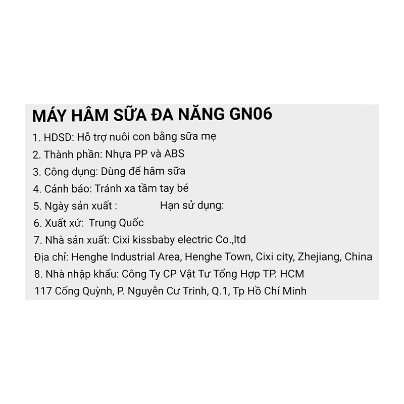 Máy hâm sữa Gluck Baby GN06 - Màu ngẫu nhiên 15