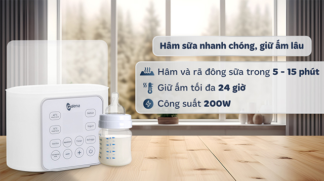 Máy hâm sữa tiệt trùng điện tử Galena GA-W01 - Hâm sữa, rã đông