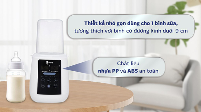 Thiết kế máy hâm sữa tiệt trùng điện tử Galena GA-W02