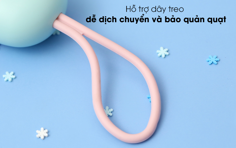 Quạt sạc mini OSMIA CK-F050 - Có dây đeo cho bạn tiện treo móc, cất giữ, chống thất lạc