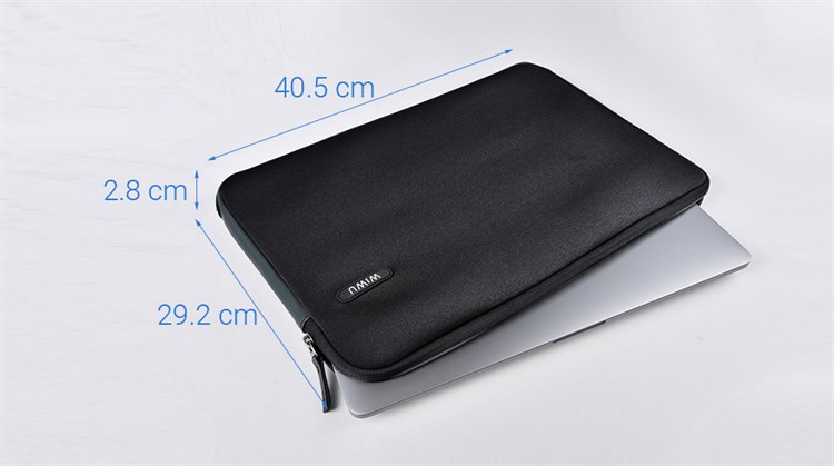 Túi chống sốc Laptop 15.6 inch WIWU bo góc Màu Đen