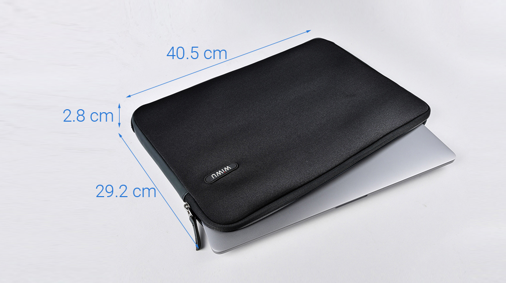 Túi chống sốc Laptop 15.6 inch WIWU bo góc Màu Đen