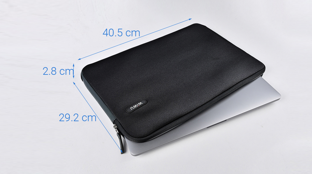 Túi chống sốc Laptop 15.6 inch WIWU bo góc Màu Đen