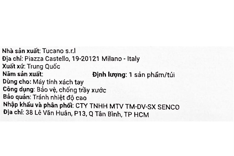 Balo Laptop 14 inch Tucano Lup Zaino BKLP14 Màu Xanh Navy