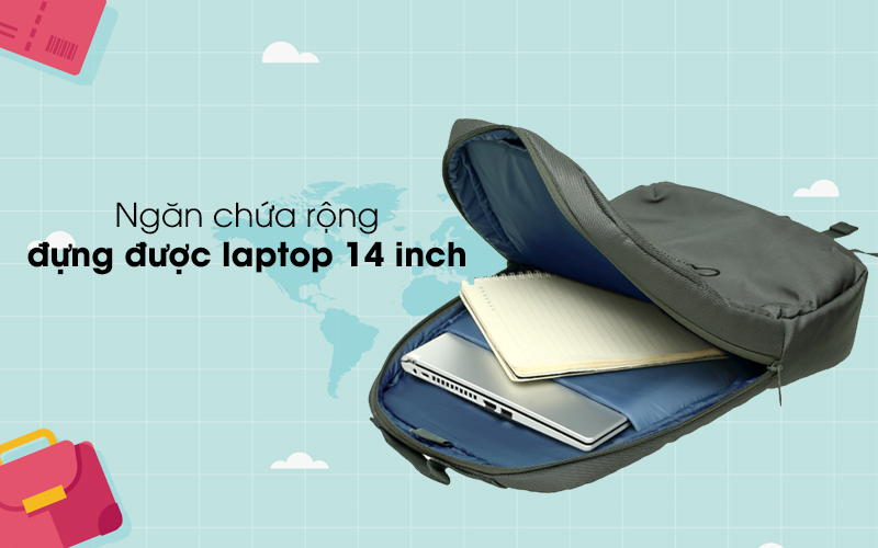 Chứa được laptop 14 inch - Balo Laptop 14 inch Tucano Lup Zaino BKLP14 Chứa được laptop 14 inch - Balo Laptop 14 inch Tucano Lup Zaino BKLP14