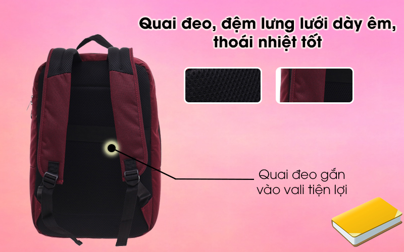 Balo Laptop 15 inch Tucano LOOP BKLOOP15 - Quai đeo và đệm lưng êm ái Balo Laptop 15 inch Tucano LOOP BKLOOP15 - Quai đeo và đệm lưng êm ái