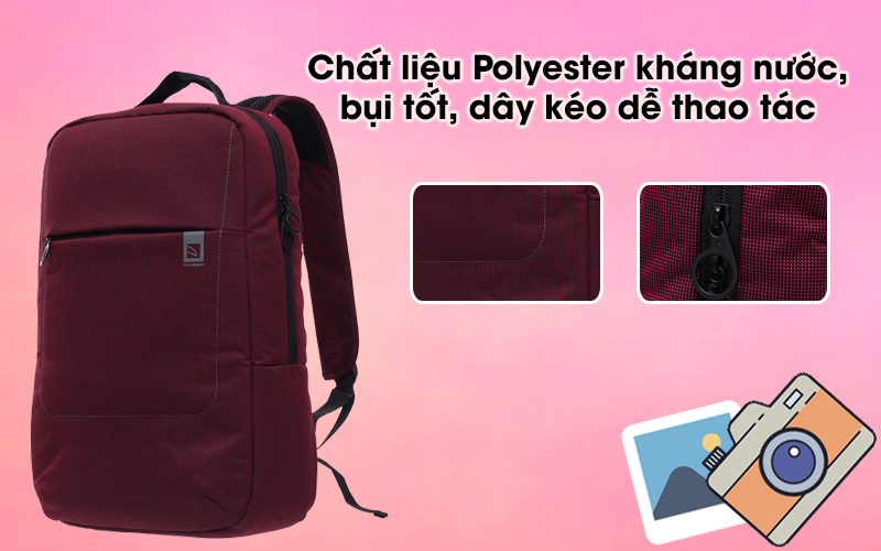 Balo Laptop 15 inch Tucano LOOP BKLOOP15 - Bằng vải Polyester dày Balo Laptop 15 inch Tucano LOOP BKLOOP15 - Bằng vải Polyester dày