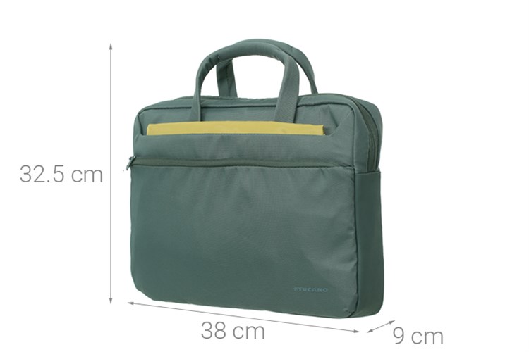 Túi xách chống sốc Laptop 13.3 inch Tucano Work out 3 Slim WO3-MB13 Màu Xanh rêu