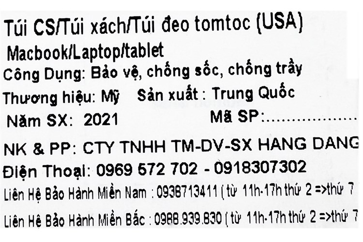 Túi chống sốc Laptop 13 inch TOMTOC A13-C02D/C02G Màu Xám