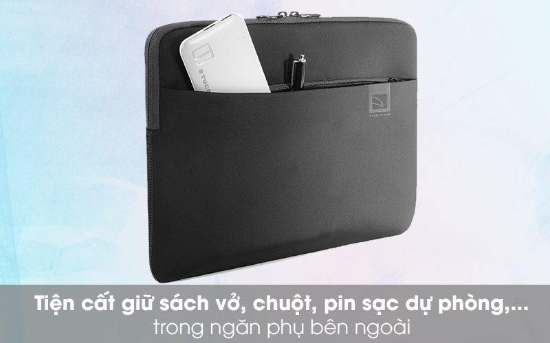 Túi chống sốc Laptop 13 inch Tucano Top Second Skin - Trang bị ngăn phụ Túi chống sốc Laptop 13 inch Tucano Top Second Skin - Trang bị ngăn phụ