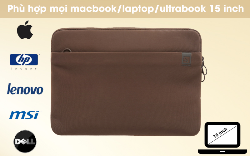 Túi chống sốc Laptop 15 inch Tucano Top Second Skin - Tương thích tốt với tất cả những dòng macbook/laptop/ultrabook có kích thước đến 15 inch Túi chống sốc Laptop 15 inch Tucano Top Second Skin - Tương thích tốt với tất cả những dòng macbook/laptop/ultrabook có kích thước đến 15 inch
