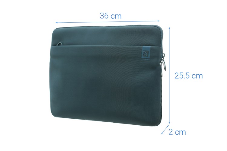 Túi chống sốc Laptop 15 inch Tucano Top Second Skin Màu Xanh lá