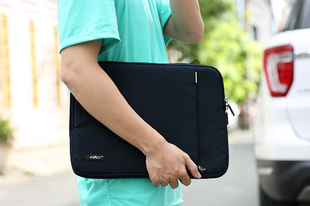 Túi chống sốc laptop 14 inch có ngăn phụ evalu lmp-t004d - ảnh sản phẩm 10