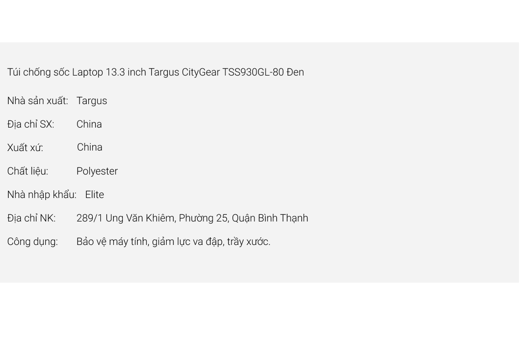 Túi chống sốc Laptop 13.3 inch Targus CityGear TSS930GL-80 - 5