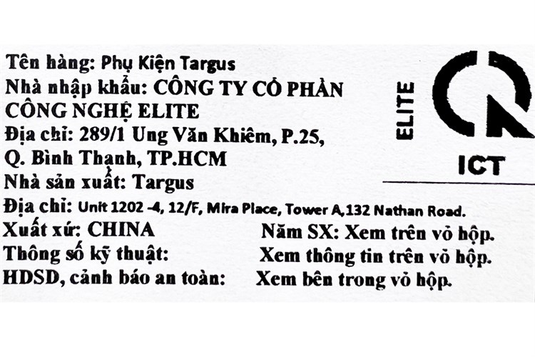 Túi chống sốc Laptop 15.6 inch Targus Multi-Fit TBS652GL-70 Màu Đen