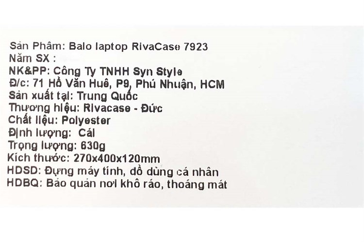 Balo Laptop 13.3 inch Rivacase 7923 Màu Đỏ