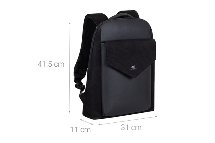 Balo Laptop 13.3 inch Rivacase 8524 Đen Màu Đen