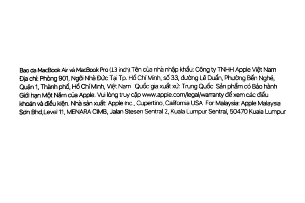 Bao da Macbook Pro 13 inch Apple MRQL2/ MRQM2/ MTEH2 Màu Xanh Navy