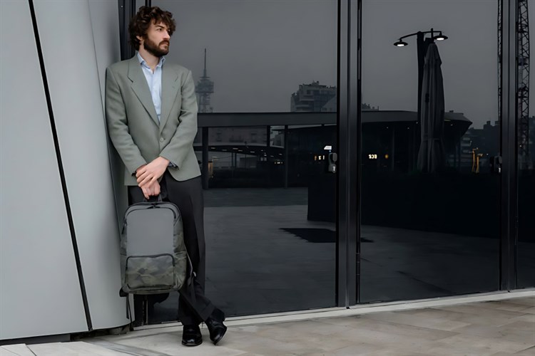 Balo Laptop 16 inch Tucano Terra Camouflage Màu Xanh bộ đội