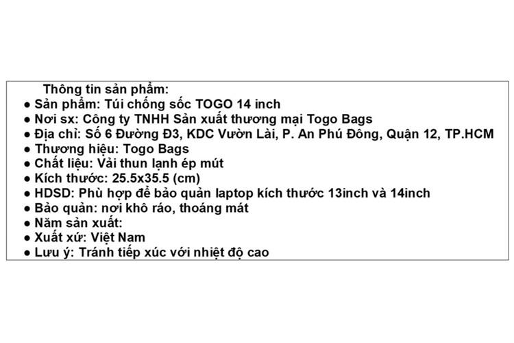 Túi chống sốc Laptop 14 inch Togo Kéo đứng Màu Hồng