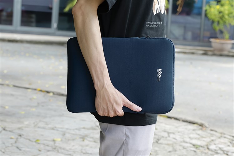 Túi chống sốc Laptop 14 inch Togo Kéo đứng Màu Xanh Dương