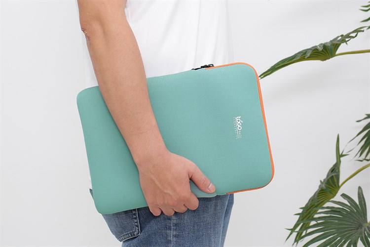 Túi chống sốc Laptop 14 inch Togo Kéo đứng Màu Xanh mint