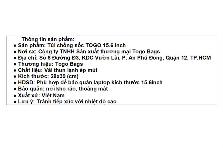 Túi chống sốc Laptop 15.6 inch Togo Kéo đứng Màu Hồng