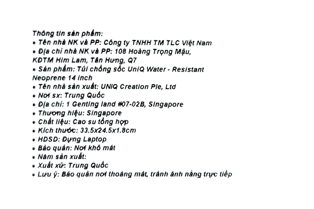 Túi chống sốc laptop 14 inch UniQ Water - Resistant Neoprene Màu Xanh lá