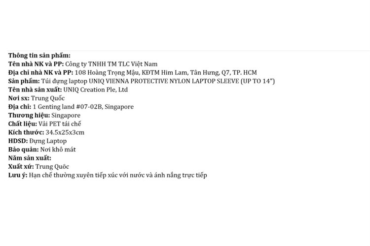Túi đựng laptop 14 inch UniQ Vienna Protective Nylon Màu Xanh Dương