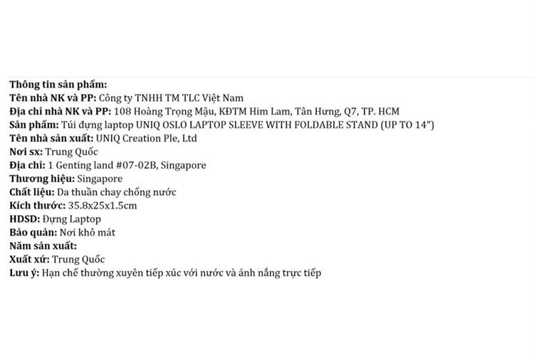 Túi đựng laptop 14 inch UniQ Oslo With Foldable Stand Màu Xanh Dương