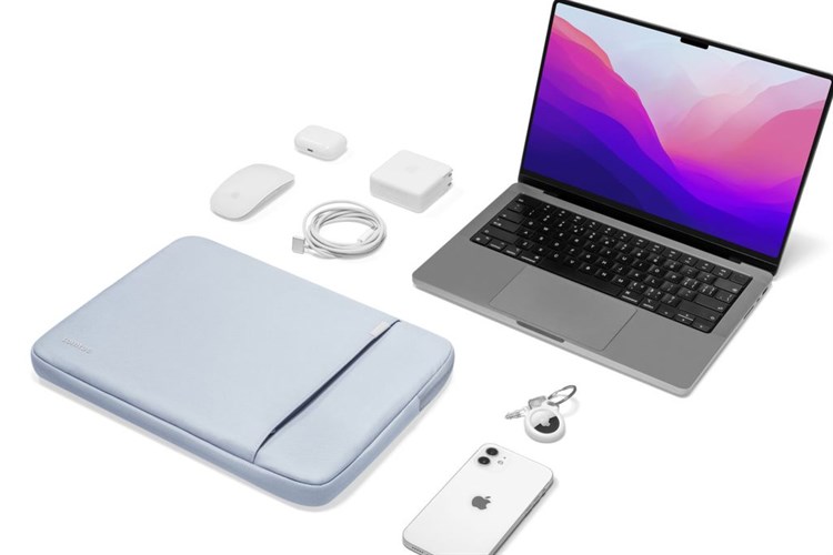 Túi chống sốc Macbook Pro 13 inch Tomtoc A13C2B3 Màu Xanh nhạt