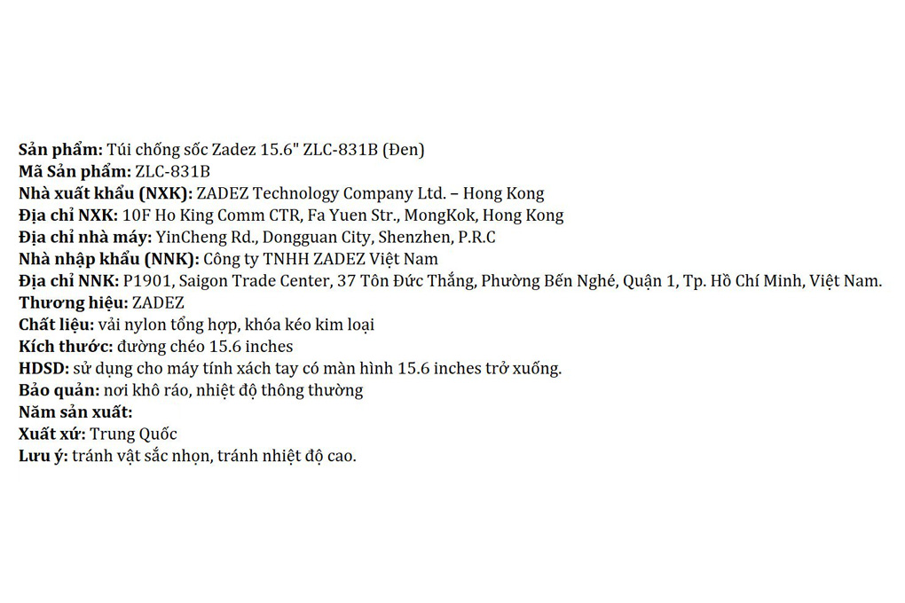 Túi chống sốc laptop 15.6 inch Zadez ZLC-831 Gaming - 5