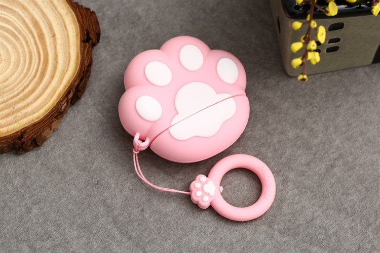 Túi đựng AirPods 1 & 2 Silicone kèm móc JM AM11 Màu Hồng