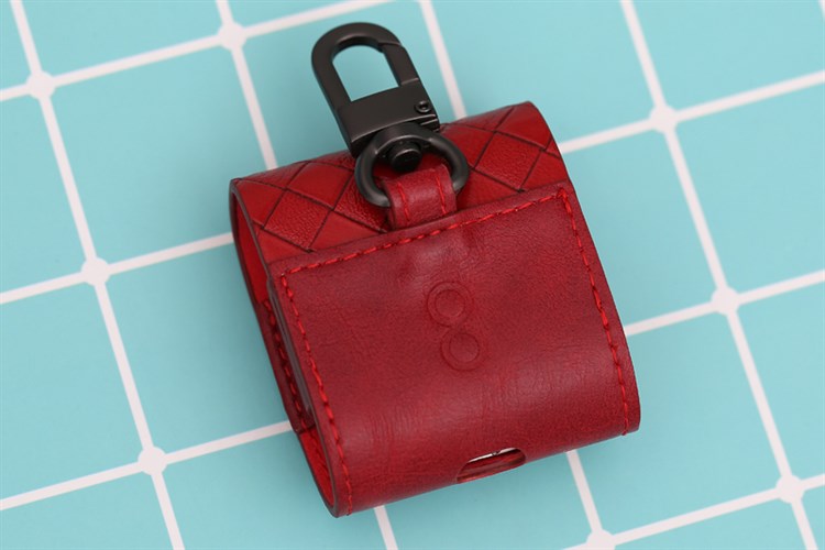 Túi đựng AirPods 1 & 2 Nhựa dẻo PU kèm móc JM PL03 Màu Đỏ